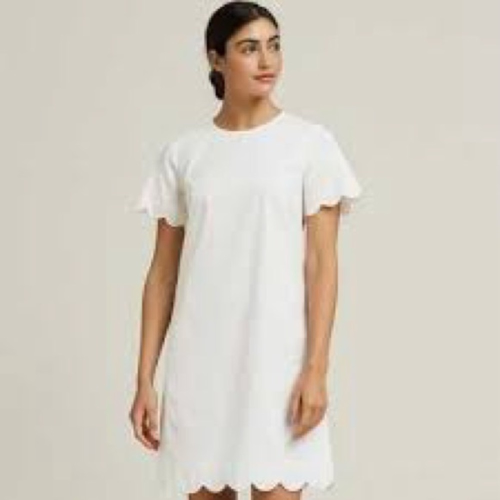COS the little white dress with hems